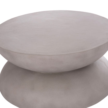 COFFEE TABLE ROUND ANNA HM18158.03 FIBER CEMENT IN GREY--Φ92x44.5Hcm.