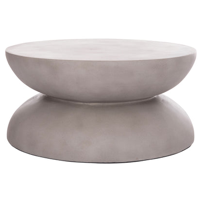 COFFEE TABLE ROUND ANNA HM18158.03 FIBER CEMENT IN GREY--Φ92x44.5Hcm.