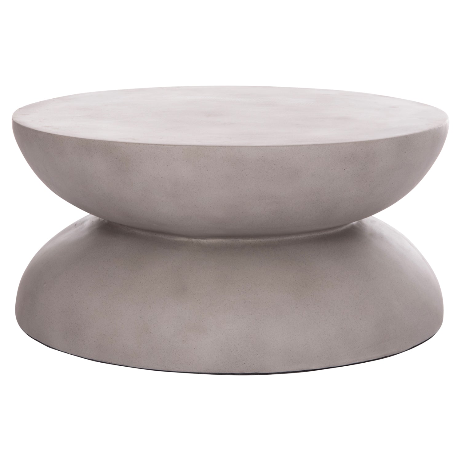 COFFEE TABLE ROUND ANNA HM18158.03 FIBER CEMENT IN GREY--Φ92x44.5Hcm.