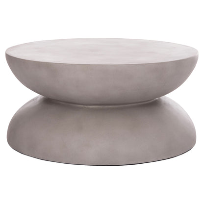 COFFEE TABLE ROUND ANNA HM18158.03 FIBER CEMENT IN GREY--Φ92x44.5Hcm.