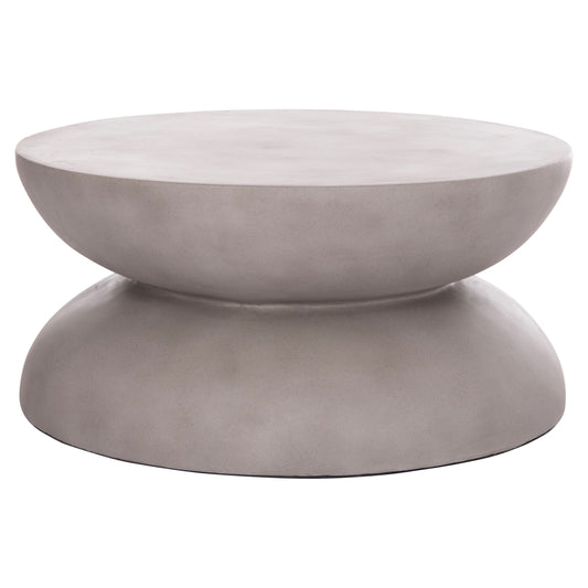 COFFEE TABLE ROUND ANNA HM18158.03 FIBER CEMENT IN GREY--Φ92x44.5Hcm.