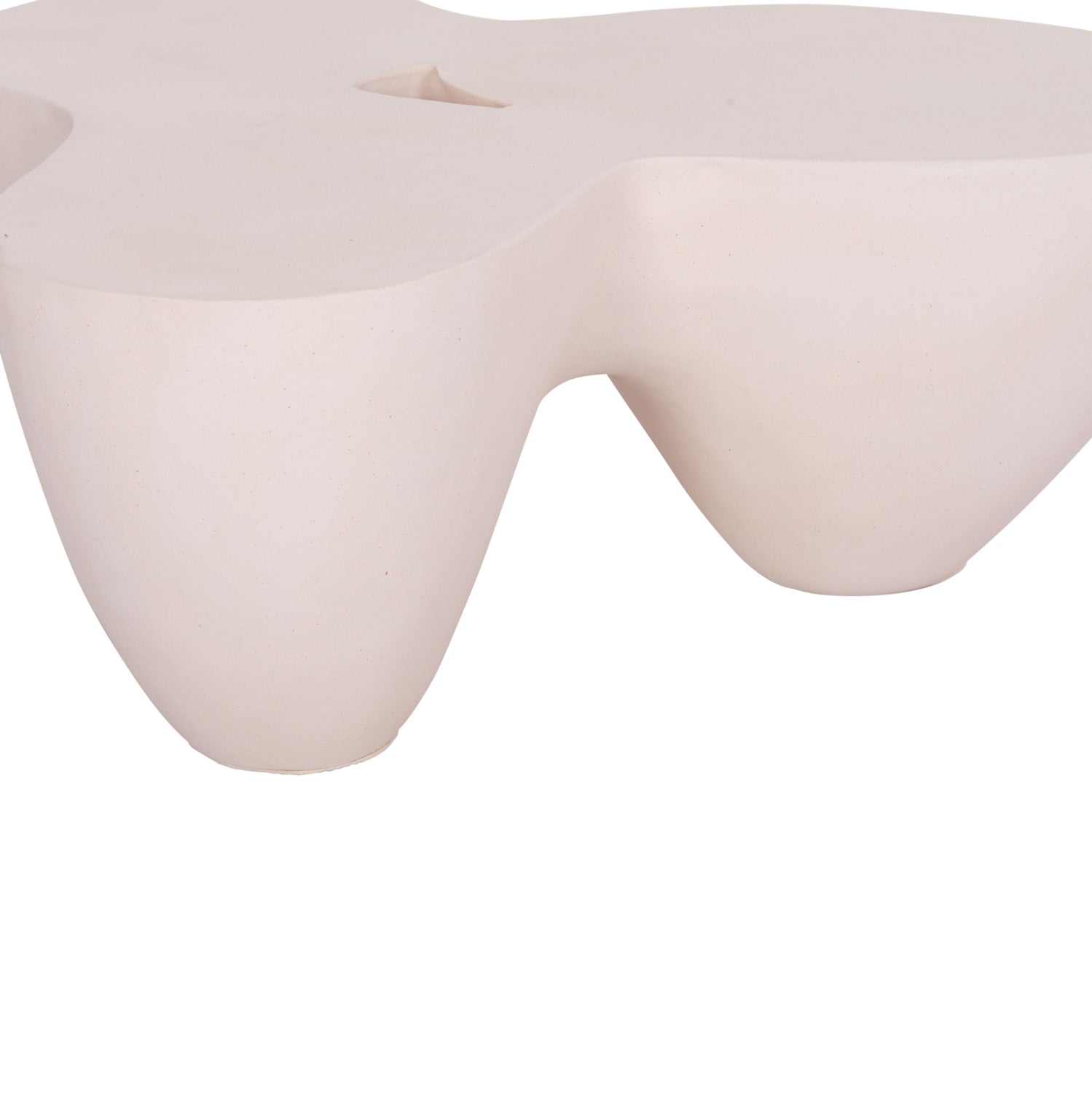 COFFEE TABLE SALLEN HM18161.02 FIBER CEMENT IN WHITE--108x94x38.5Hcm.