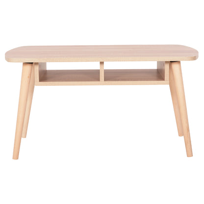 COFFEE TABLE SLIVEN HM18178.03 SONAMA MELAMINE-LEGS IN NATURAL COLOR 90x50x47,5Hcm.