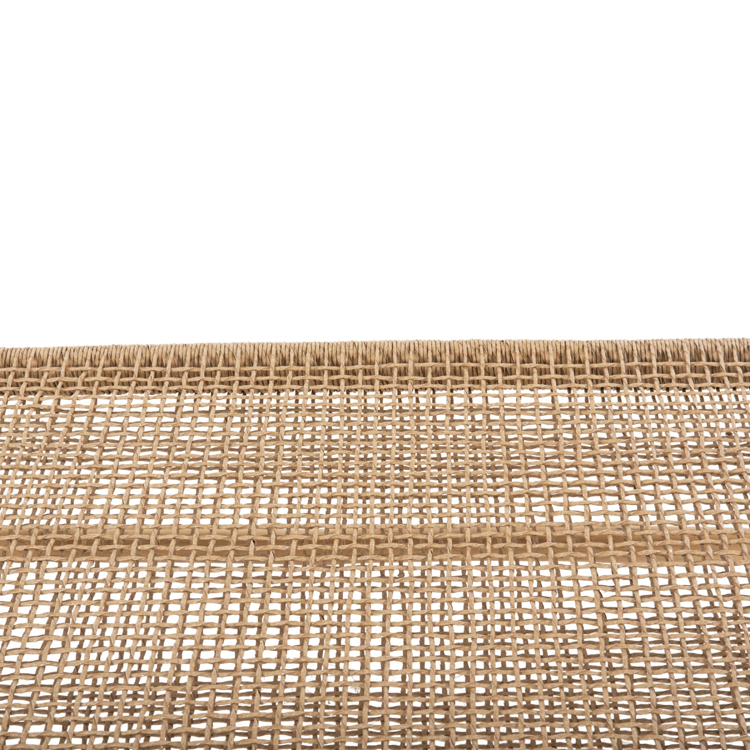 COFFEE TABLE LONDER HM5985 TEAK WOOD-SYNTHETIC RATTAN-NATURAL 119x79.5x41Hm.