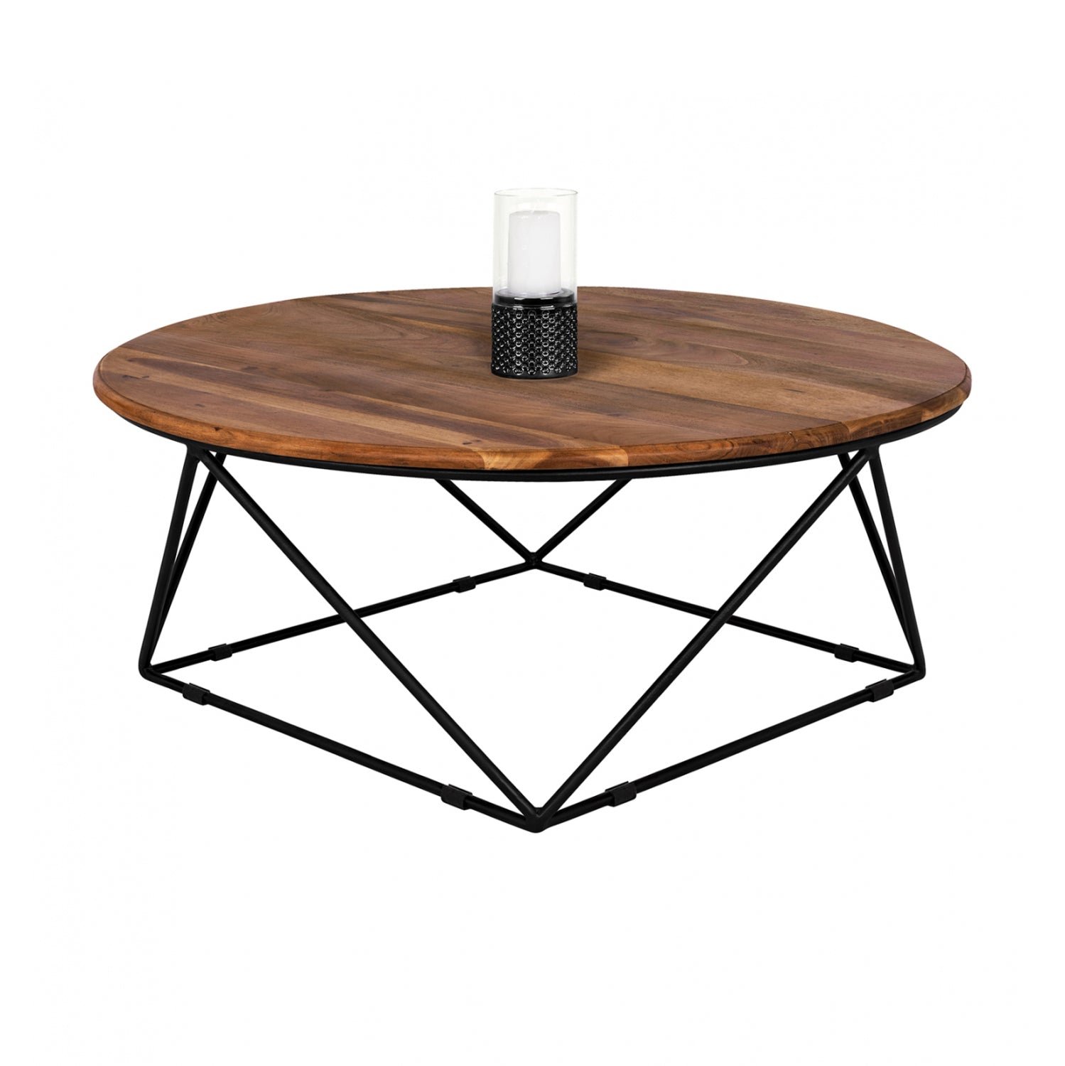 Coffee Table Berlin HM8201.11 solid acacia wood Φ90X36,5Η