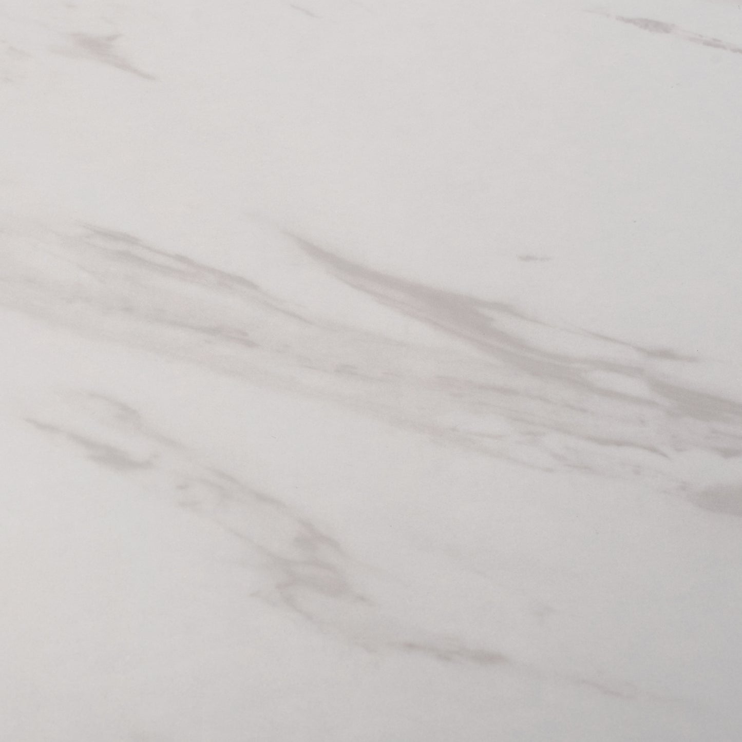 COFFEE TABLE BRAYLEN HM8942.12 SQUARE MELAMINE IN WHITE MARBLE LOOK- BLACK BASE 75x75x43Hcm.