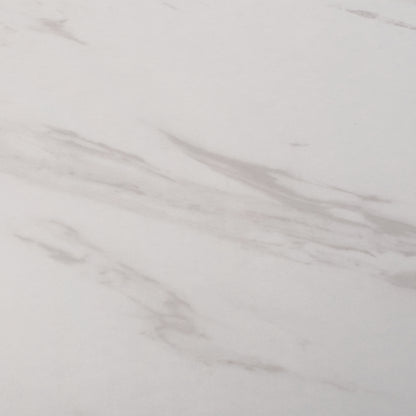 COFFEE TABLE BRAYLEN HM8942.12 SQUARE MELAMINE IN WHITE MARBLE LOOK- BLACK BASE 75x75x43Hcm.