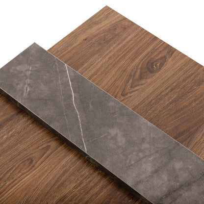 COFFEE TABLE WILMA HM8950.13 MELAMINE IN NATURAL-GREYISH STONE TEXTURE 80Χ50Χ35Hcm.