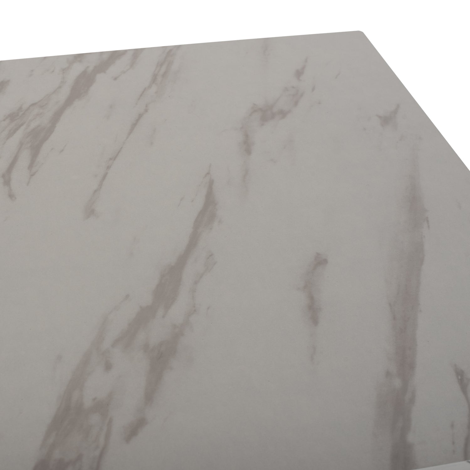 COFFEE TABLE SAFFRON HM8975.12 MELAMINE WHITE MARBLE LOOK 95x55x43Hcm.