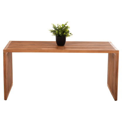 COFFEE TABLE NYA HM9568 TEAK WOOD IN NATURAL COLOR 1PIECE 100x50x45H cm.