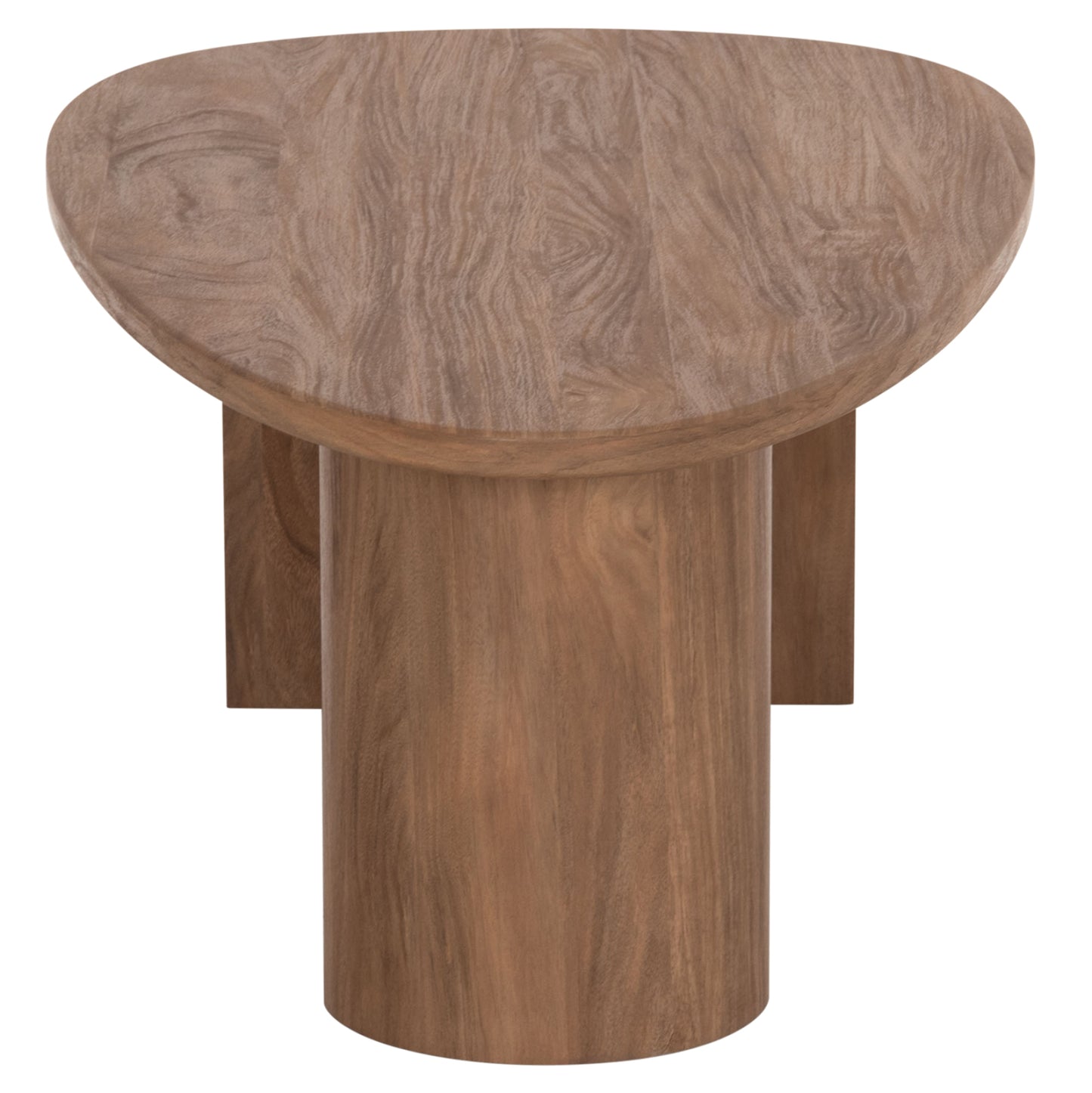COFFEE TABLE OVAL ALPER HM18327 MDF IN SONAMA COLOR 110x60x40Hcm.