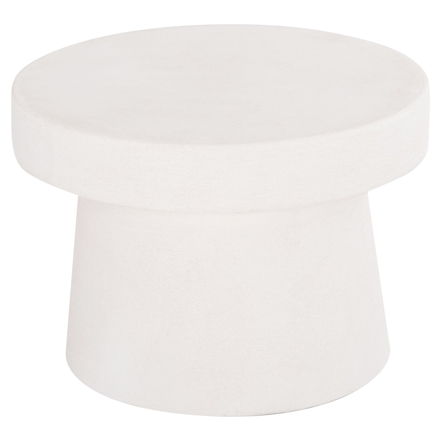 COFFEE TABLE ROUND SERIES SANTORINI HM18051 MDF IN OFF-WHITE COLOR Φ60x42.5Hcm.
