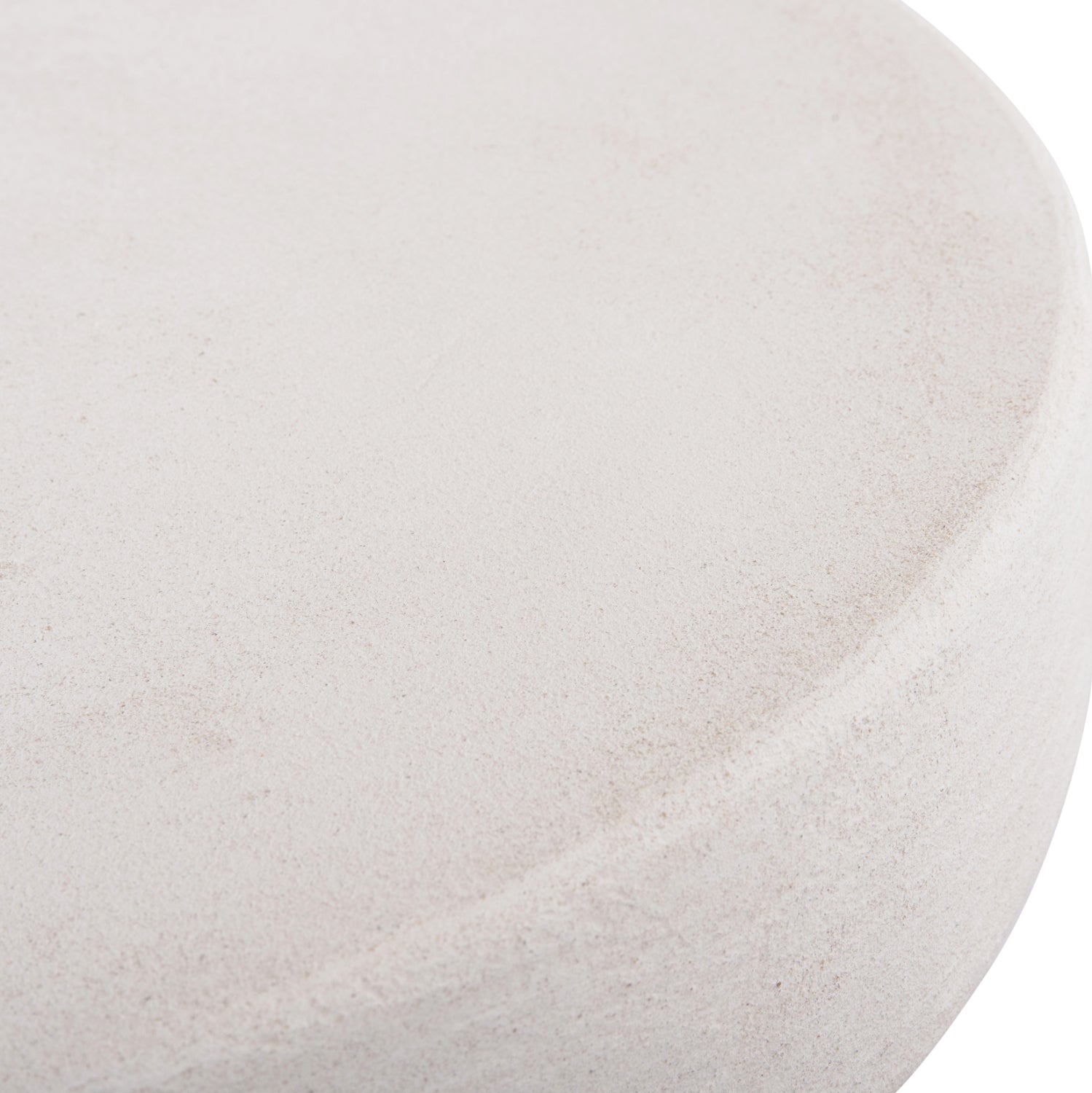 COFFEE TABLE ROUND SERIES SANTORINI HM18051 MDF IN OFF-WHITE COLOR Φ60x42.5Hcm.