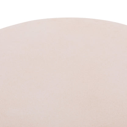 COFFEE TABLE ROUND ALLAN HM18162.02 FIBER CEMENT IN WHITE--Φ92x49Hcm.