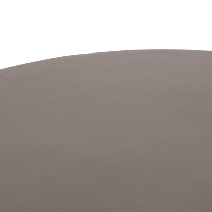 COFFEE TABLE ROUND ALLAN HM18162.03 FIBER CEMENT IN GREY--Φ92x49Hcm.