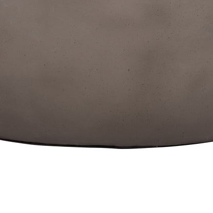 COFFEE TABLE ROUND ALLAN HM18162.03 FIBER CEMENT IN GREY--Φ92x49Hcm.