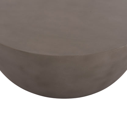 COFFEE TABLE ROUND ALLAN HM18162.03 FIBER CEMENT IN GREY--Φ92x49Hcm.