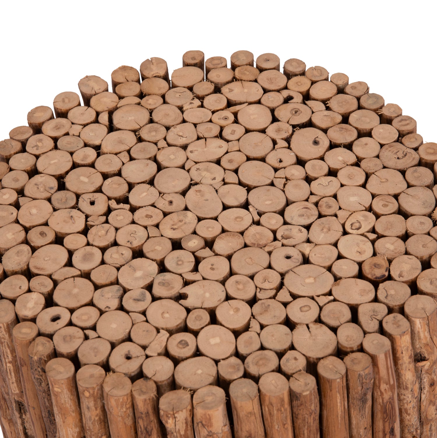 COFFEE TABLE ROUND DRIFTER HM4443 DRIFTWOOD IN NATURAL COLOR Φ36x40Hcm.