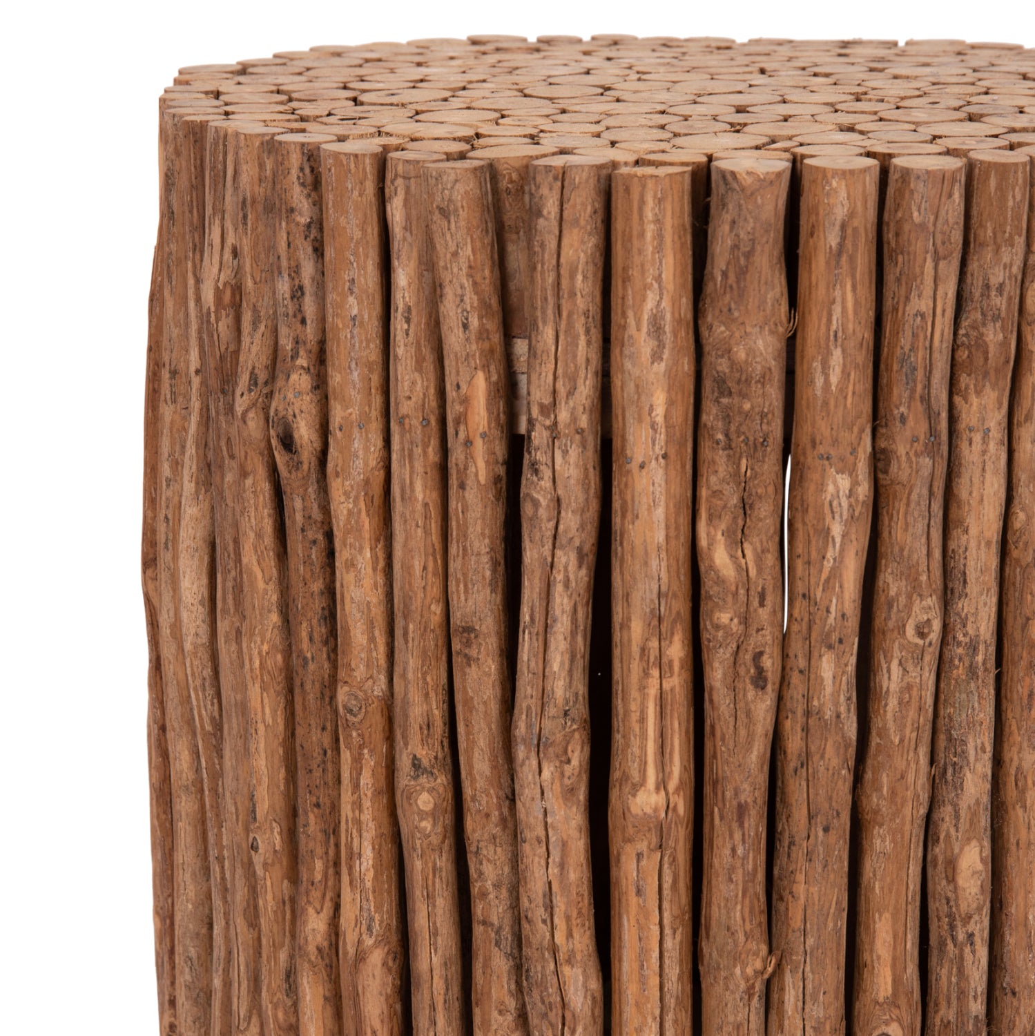 COFFEE TABLE ROUND DRIFTER HM4443 DRIFTWOOD IN NATURAL COLOR Φ36x40Hcm.