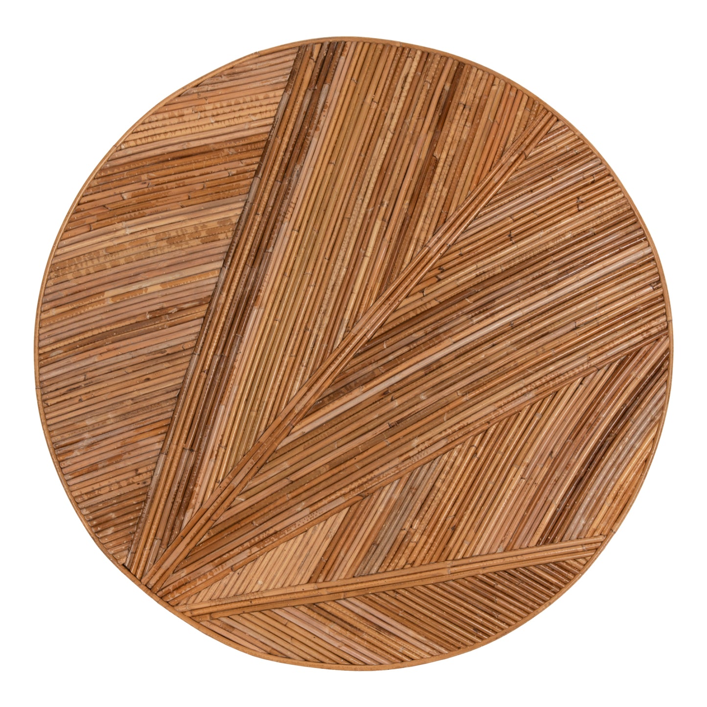 COFFEE TABLE ROUND GATSBY HM9651 RATTAN IN NATURAL COLOR Φ100x50Hcm.