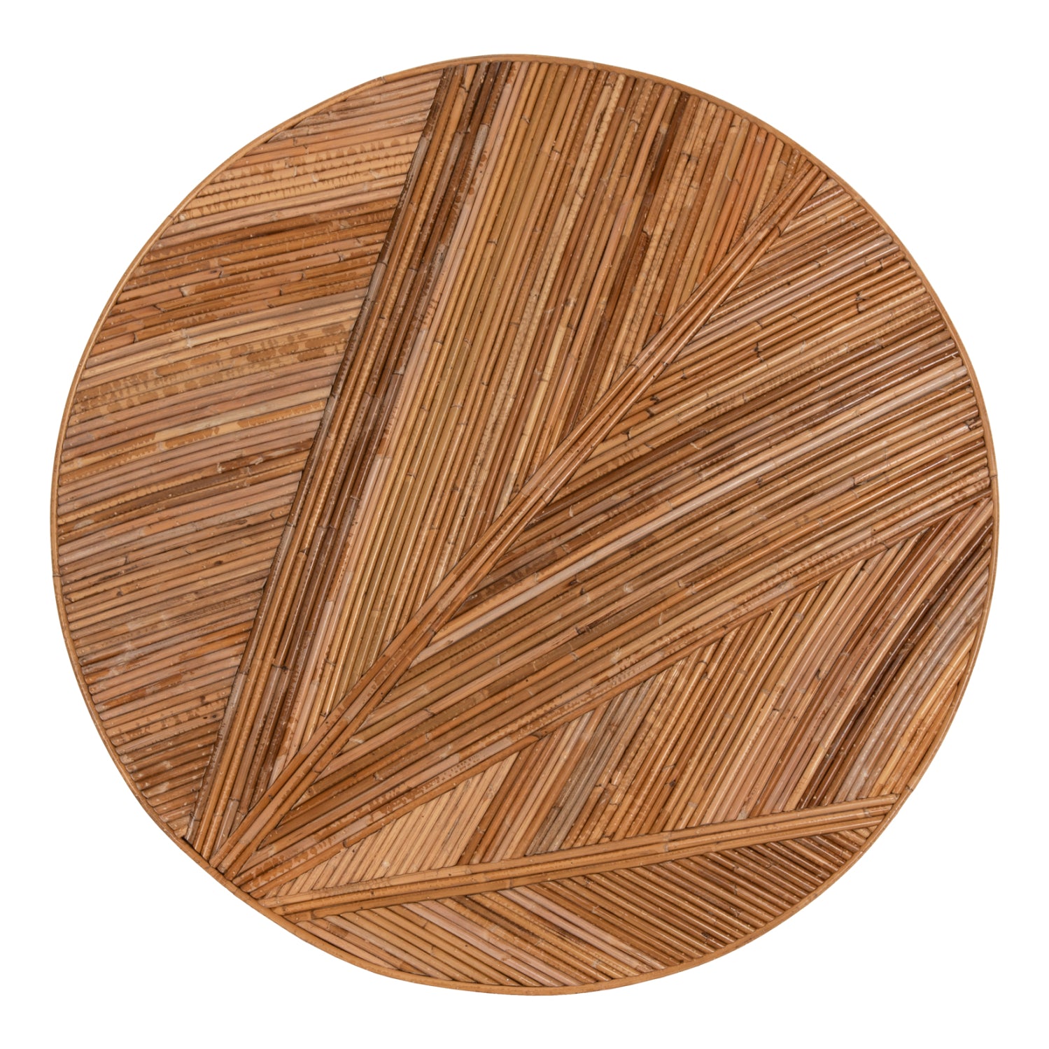 COFFEE TABLE ROUND GATSBY HM9651 RATTAN IN NATURAL COLOR Φ100x50Hcm.