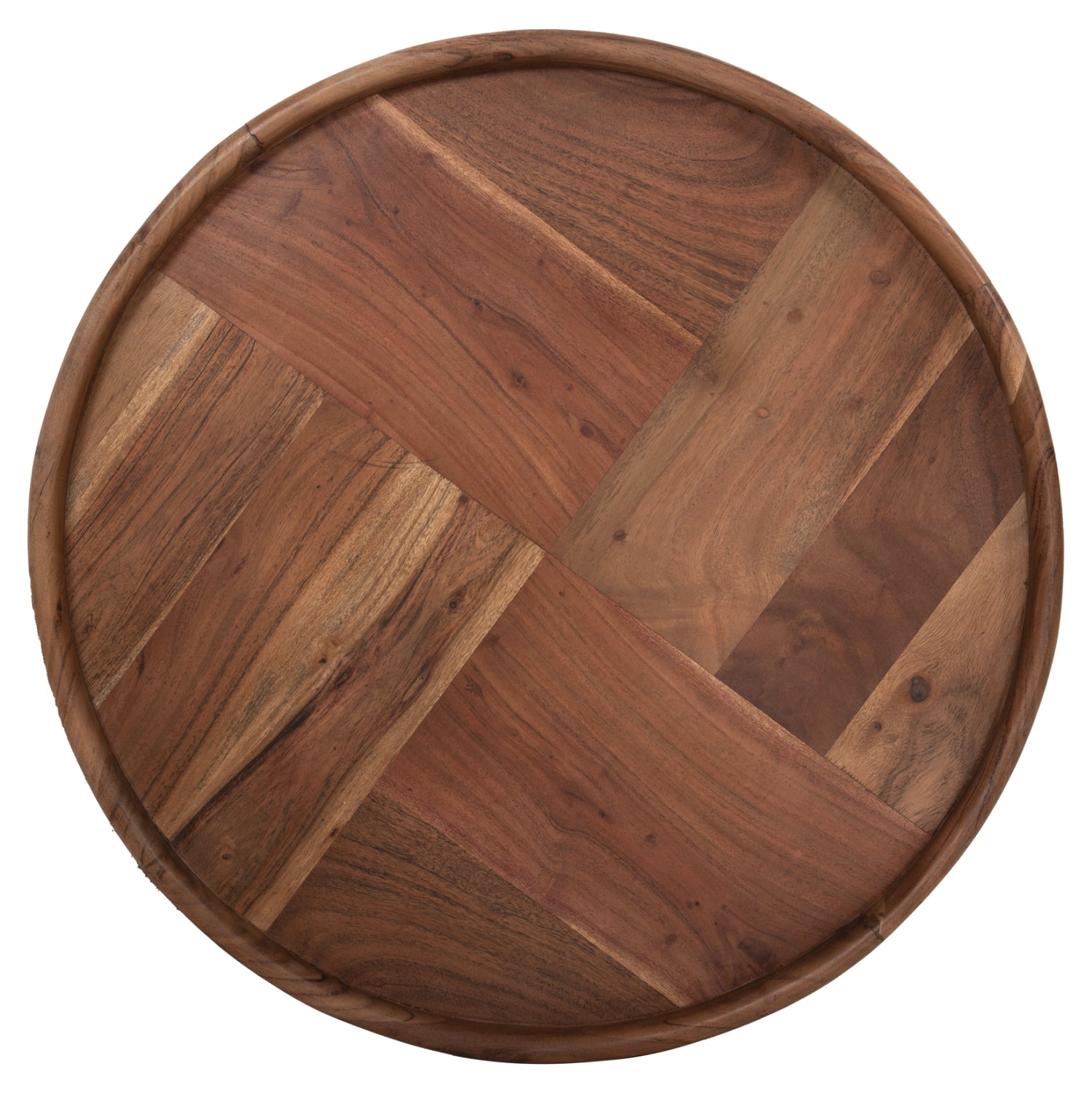 COFFEE TABLE ROUND RAJJEH HM9693 SOLID ACACIA WOOD IN NATURAL COLOR Φ60x45Hcm.