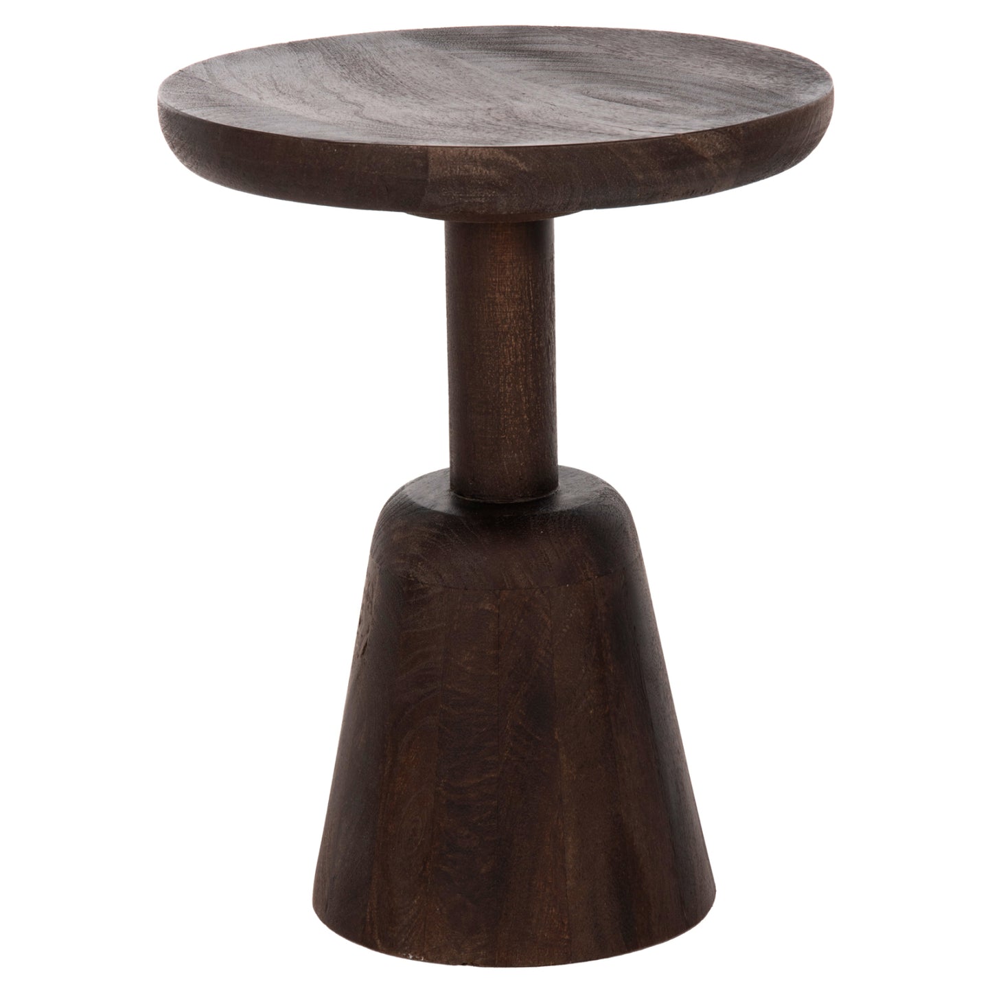 COFFEE TABLE ROUND CRABB HM9701 SOLID MANGO WOOD Φ40x49.5Hcm.