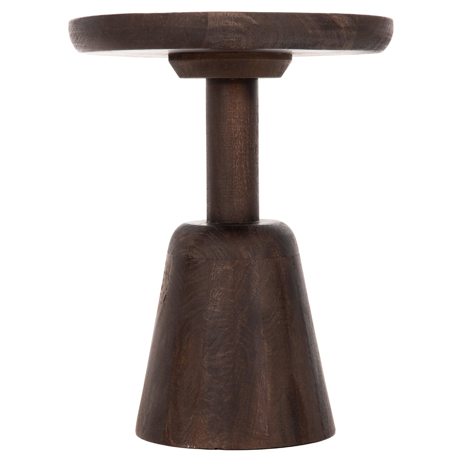 COFFEE TABLE ROUND CRABB HM9701 SOLID MANGO WOOD Φ40x49.5Hcm.