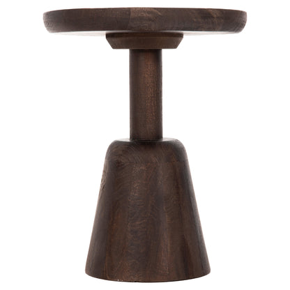 COFFEE TABLE ROUND CRABB HM9701 SOLID MANGO WOOD Φ40x49.5Hcm.
