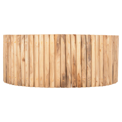 COFFEE TABLE ROUND COOTER HM9862 TEAK BRANCHES- NATURAL Φ100x40Hcm.