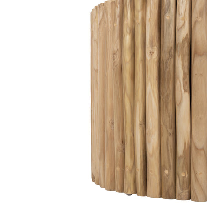 COFFEE TABLE ROUND COOTER HM9864 TEAK BRANCHES- NATURAL Φ60,5x46Hcm.