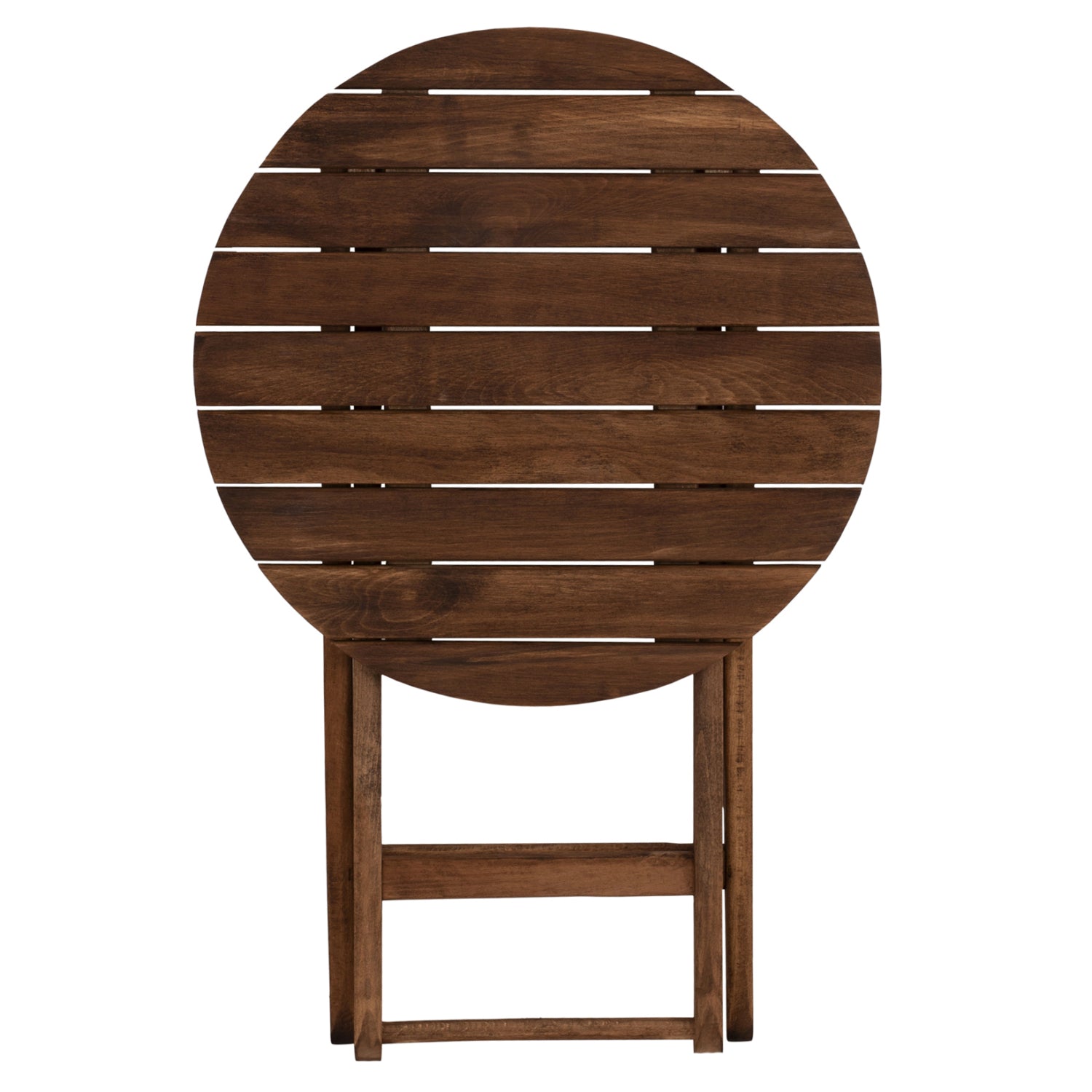 Director's Table Limnos Φ60cm Solid Wood Impregnation Walnut HM5653.01