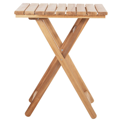 DIRECTOR'S TABLE LIMNOS HM5647.02 BEECH WOOD IN NATURAL-IMPREGNATION 60Χ60Χ75Hcm.