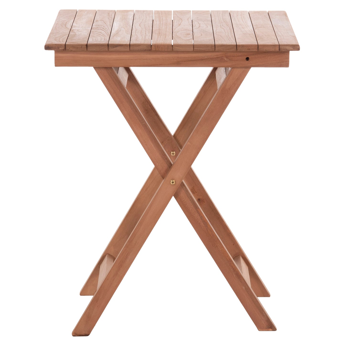 FOLDABLE SQUARE TABLE HEIDEL HM18121 TEAK WOOD--NATURAL COLOR 60x60x75Hcm.