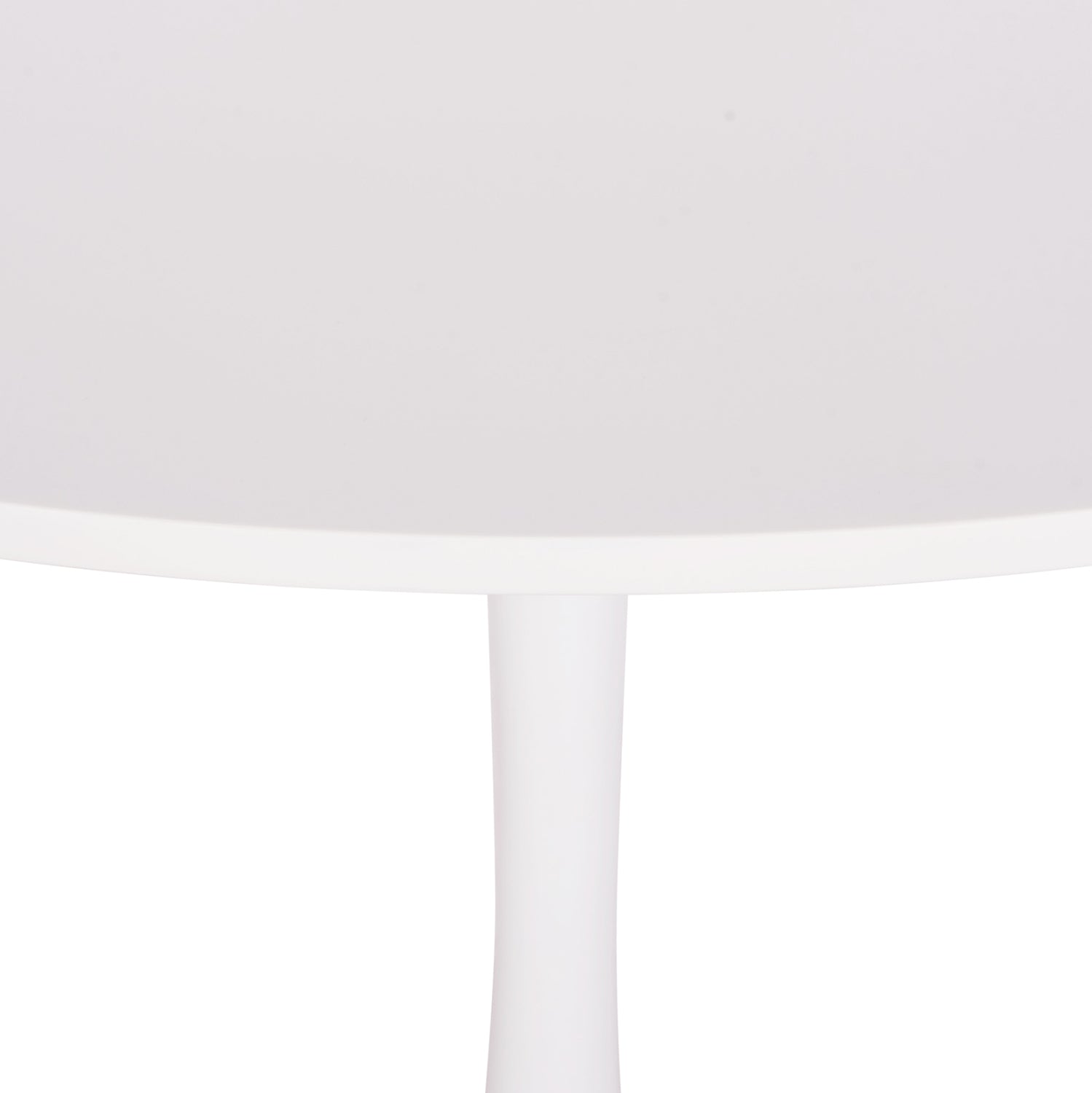 ROUND DINING TABLE BROLIN HM18141.01 MDF TOP-METAL BASE--WHITE Φ90x73Hcm.