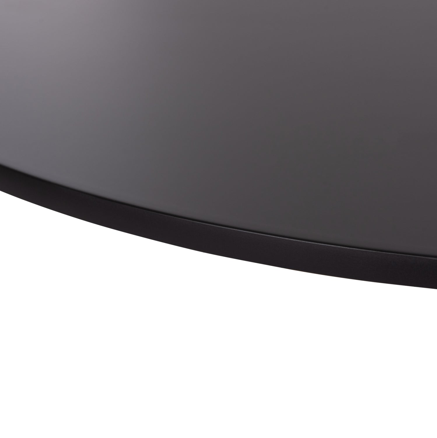 ROUND DINING TABLE BROLIN HM18141.02 MDF TOP-METAL BASE--BLACK Φ90x73Hcm.