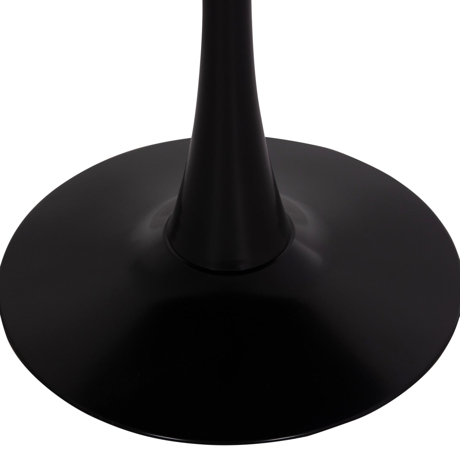 ROUND DINING TABLE BROLIN HM18141.02 MDF TOP-METAL BASE--BLACK Φ90x73Hcm.