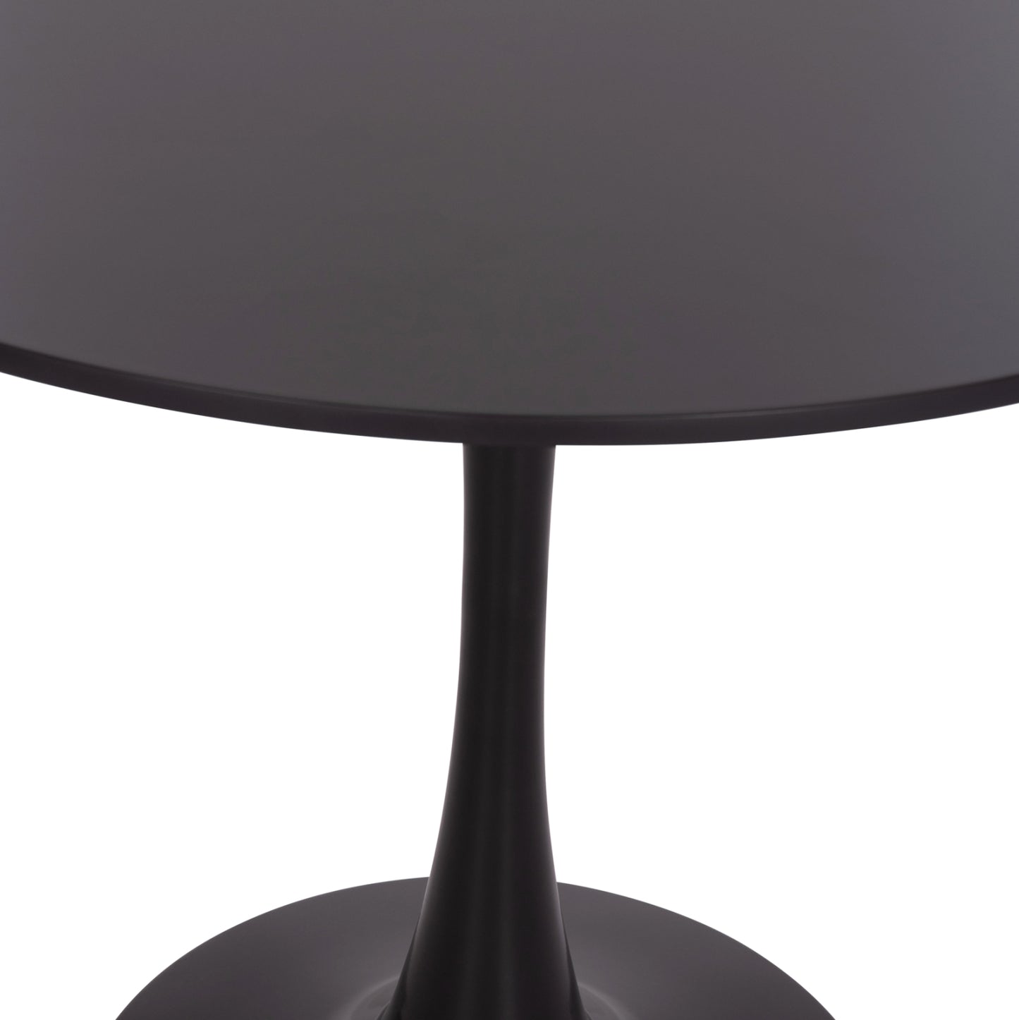 ROUND DINING TABLE BROLIN HM18141.02 MDF TOP-METAL BASE--BLACK Φ90x73Hcm.