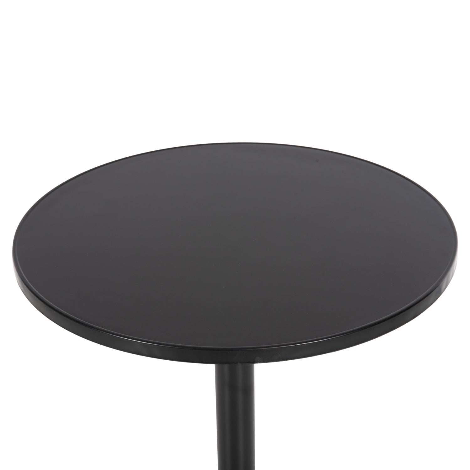 OUTDOOR ROUND TABLE GOSS HM5974.01 ALUMINUM IN BLACK Φ60x70Hcm.