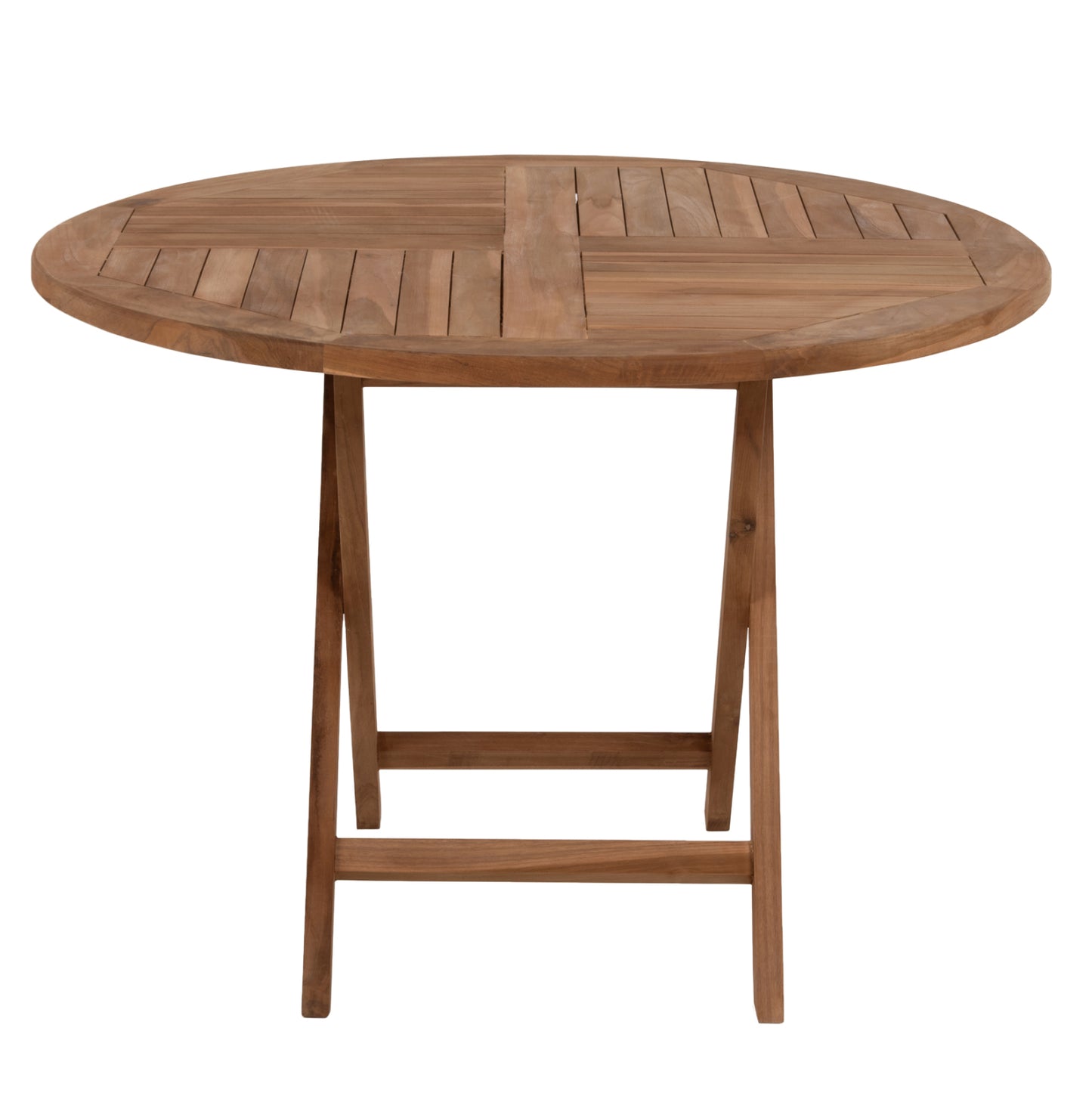 ROUND TABLE FOLDING KENDALL HM9543 TEAK WOOD IN NATURAL COLOR Φ106x73,5Hcm.