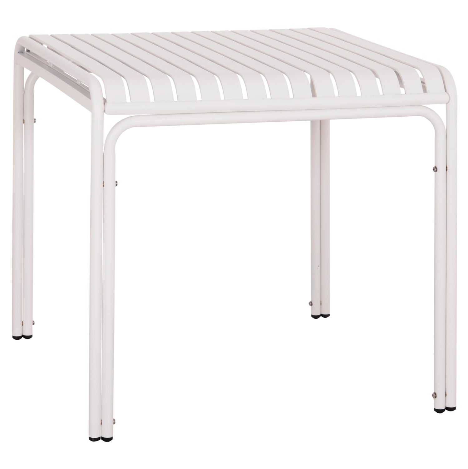 OUTDOOR SQUARE ALUMINUM TABLE RACHEL HM6338.02 WHITE COLOR 80x80x75Hcm.