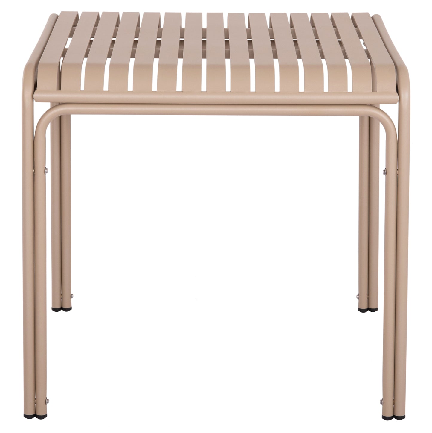 OUTDOOR SQUARE ALUMINUM TABLE RACHEL HM6338.04 CHAMPAGNE COLOR 80x80x76Hcm.