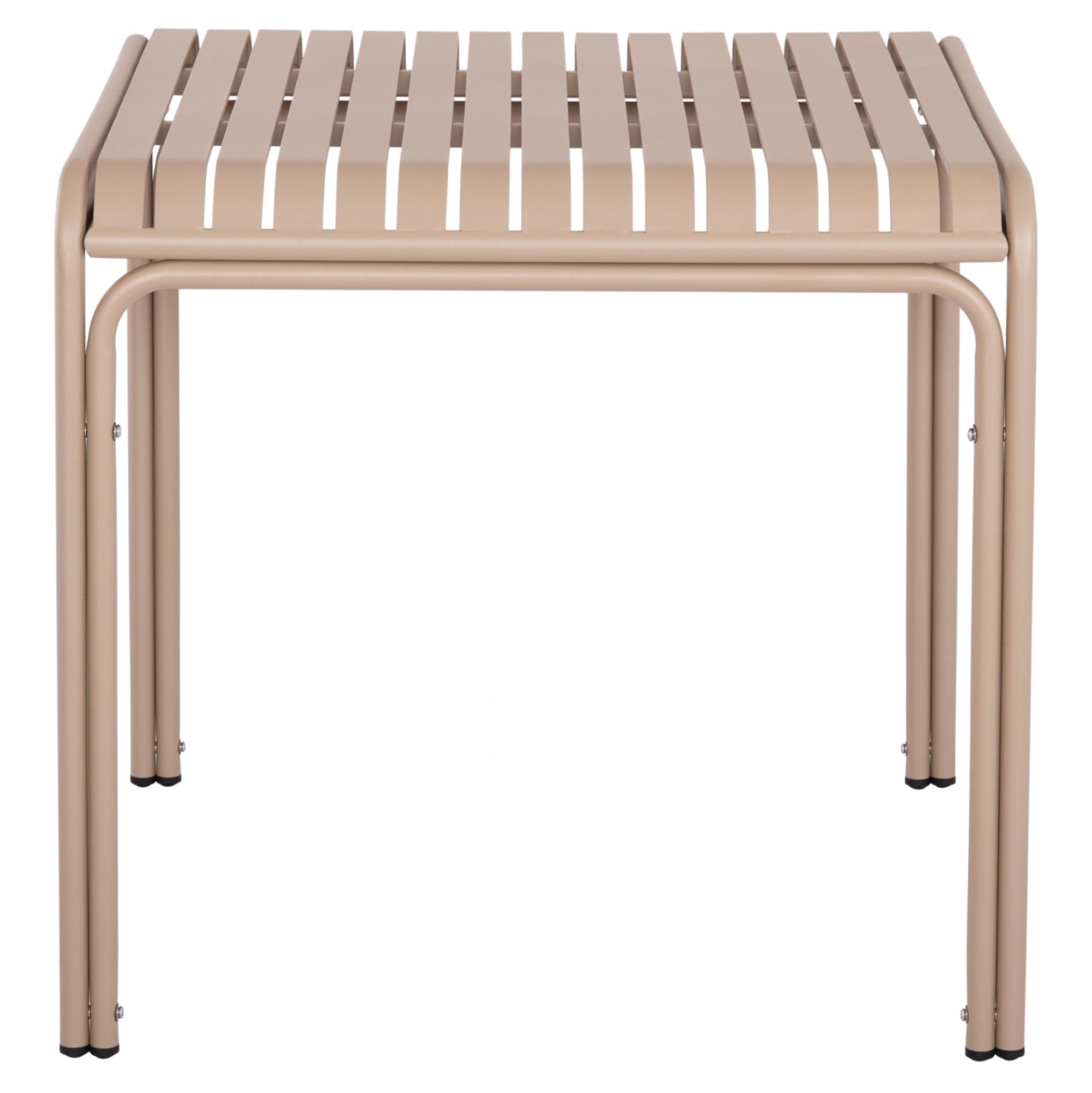 OUTDOOR SQUARE ALUMINUM TABLE RACHEL HM6338.04 CHAMPAGNE COLOR 80x80x76Hcm.