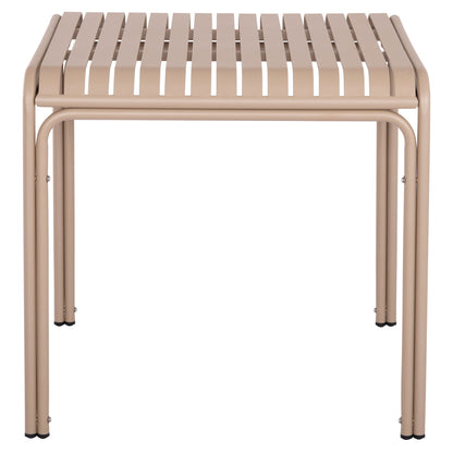 OUTDOOR SQUARE ALUMINUM TABLE RACHEL HM6338.04 CHAMPAGNE COLOR 80x80x76Hcm.