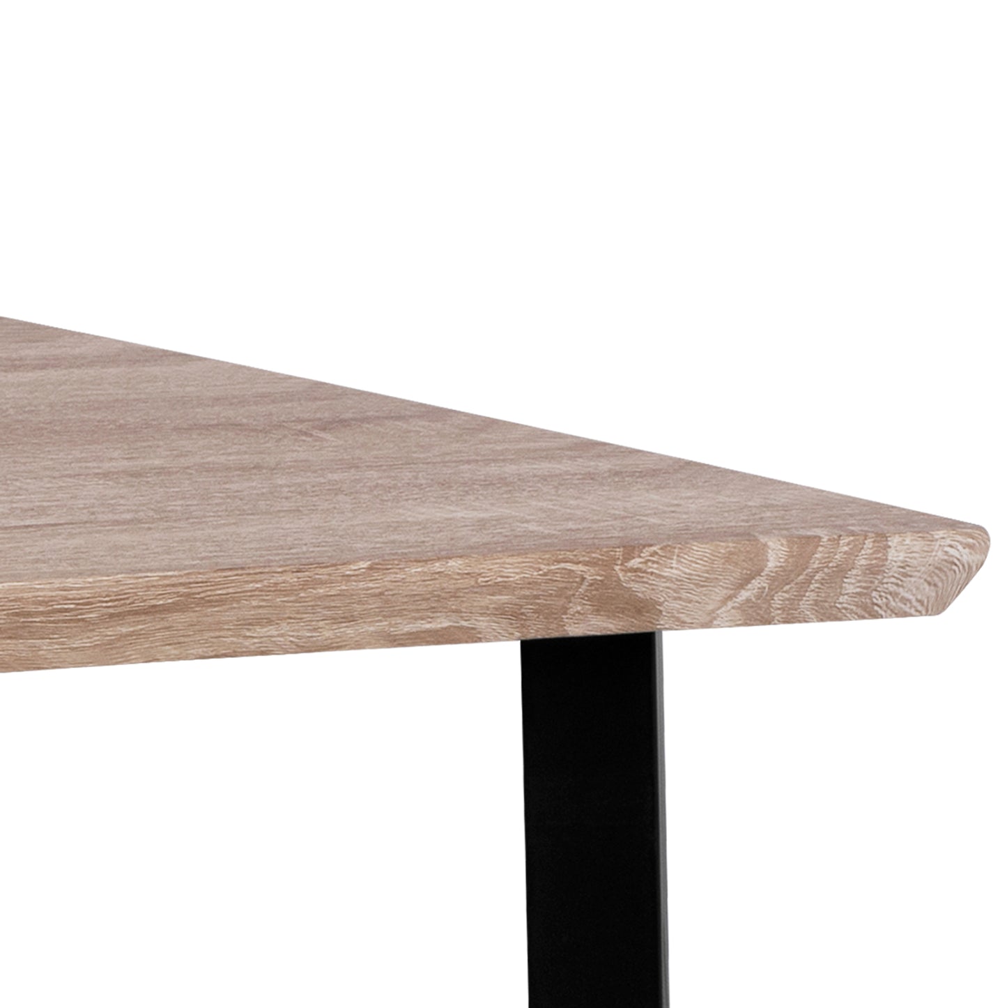 Dining Table 110x70 sonama with black legs HM8333