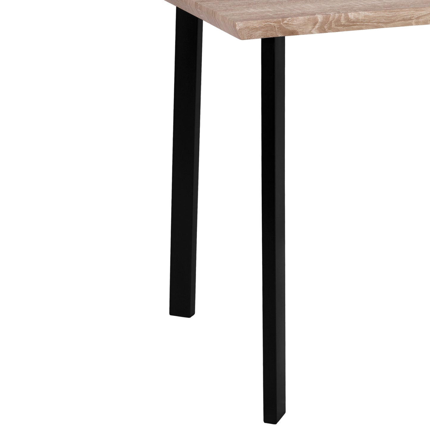 Dining Table 110x70 sonama with black legs HM8333