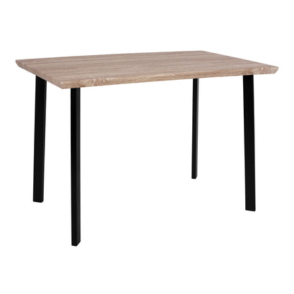Dining Table 110x70 sonama with black legs HM8333
