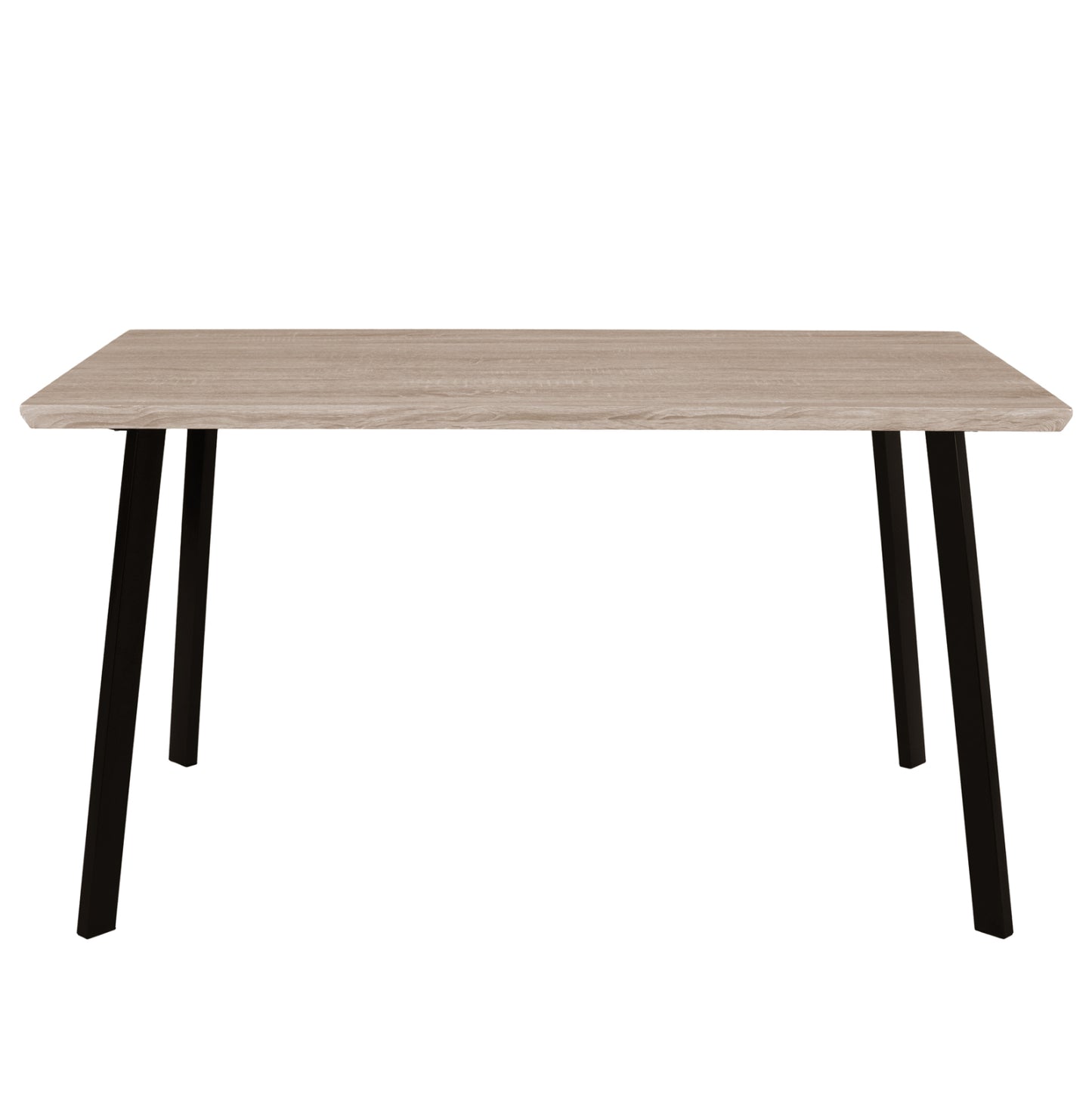 Dining Table 140x80 sonama with black legs HM8374