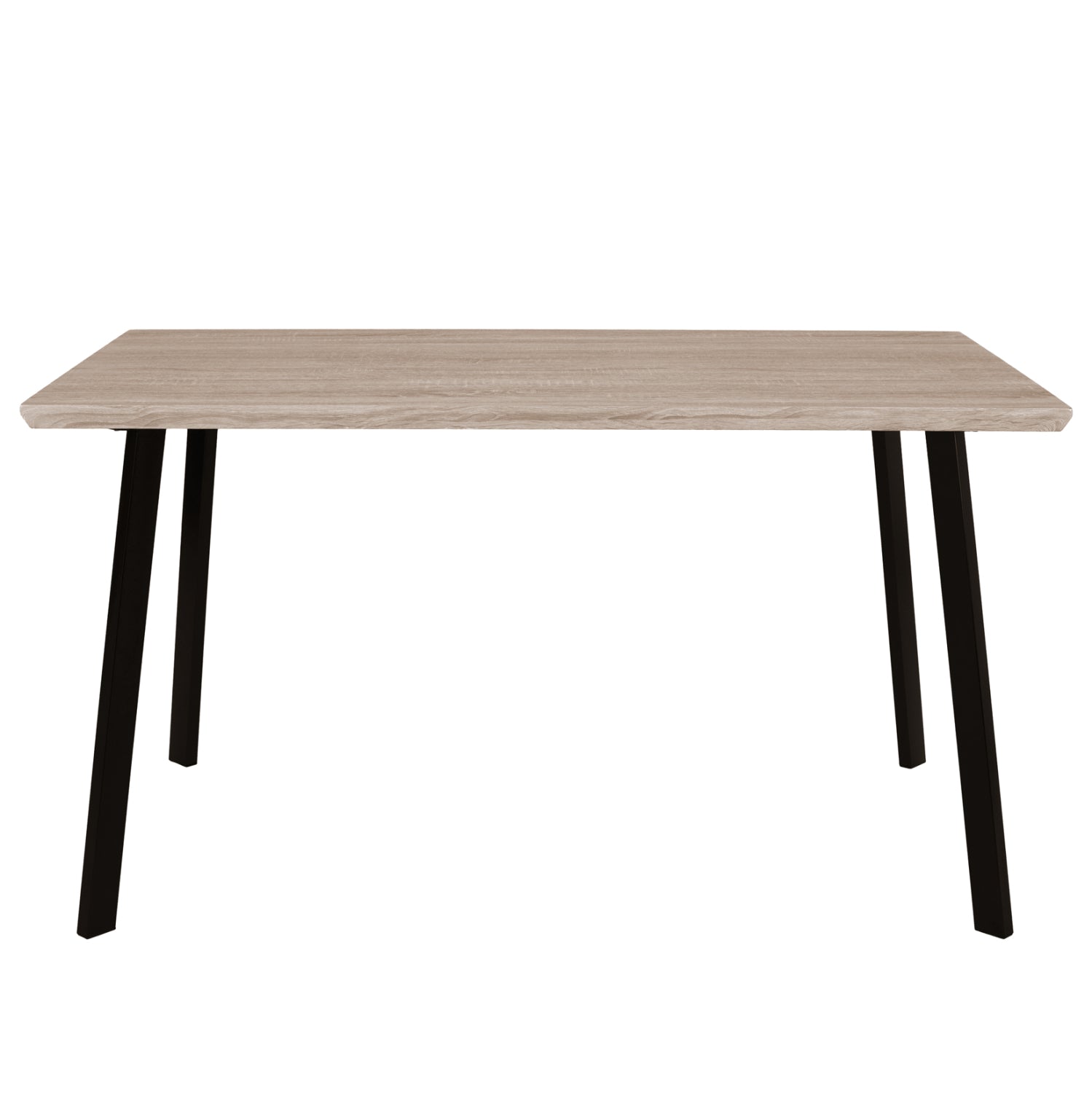 Dining Table 140x80 sonama with black legs HM8374
