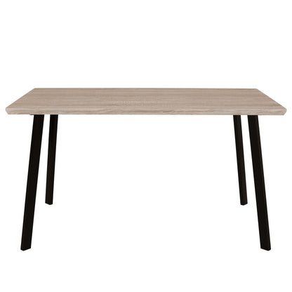 Dining Table 140x80 sonama with black legs HM8374